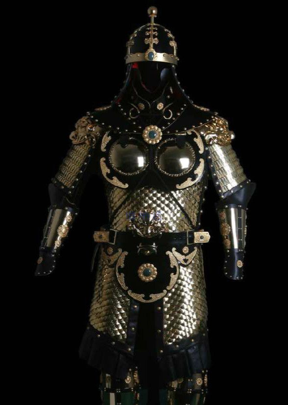 古代复原图我国各朝武将铠甲图第一个武将铠甲最威武