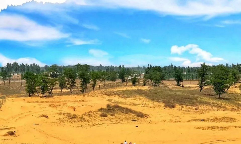 同州沙漠地处最大的内陆沙漠腹地大荔县羌白镇沙苑村