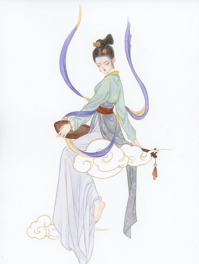 国人画师一组“古风仙子”美人图,你都知道她们是谁吗?|百花|灵芝|女仙|仙宫|玉帝_新浪新闻
