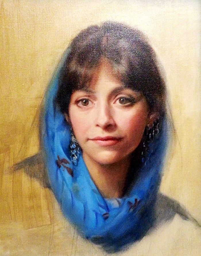 栩栩如生的人物肖像美国当代写实艺术家油画作品欣赏