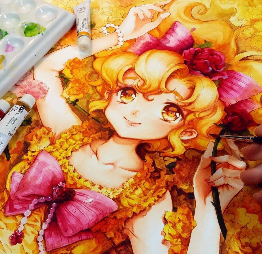 绚丽的美少女插画 德国画师naschi的手绘作品欣赏