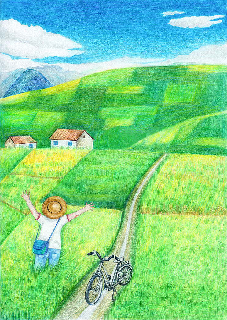 手绘的田园生活作品 像诗一样的生活_高清图集_新浪网