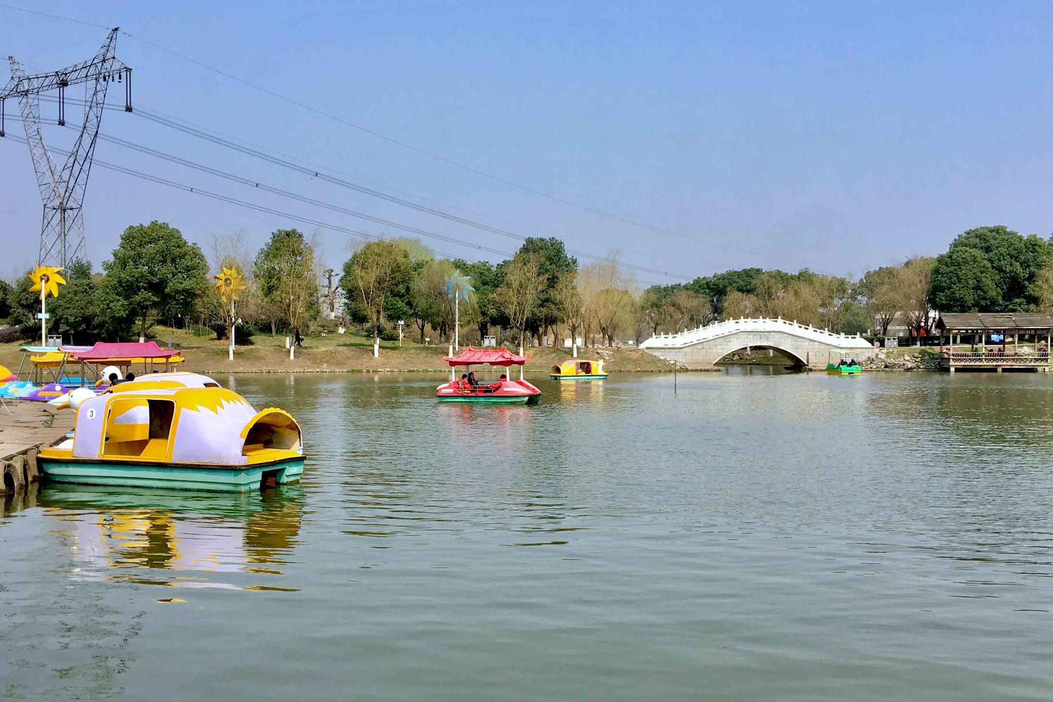 谭鑫培公园小景【湖北武汉 江夏区】