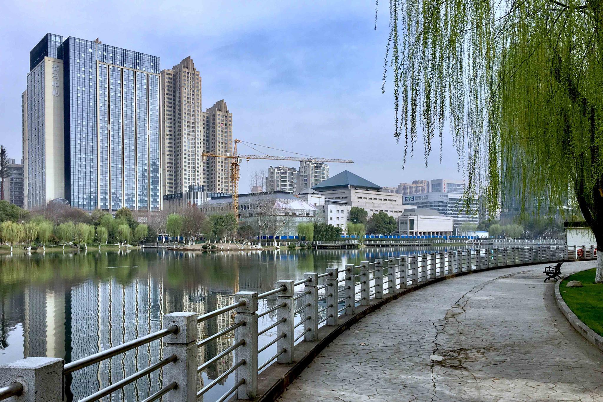 春风又绿江南岸--后襄河公园小景