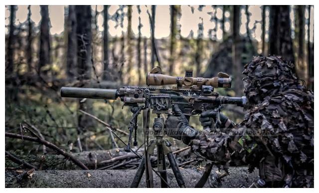 俄罗斯阿尔法特种部队训练照装备hk417民用版步枪