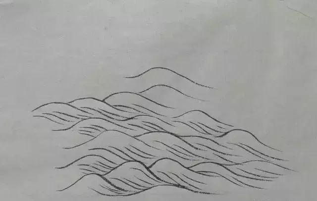 国画里五种水波纹的画法,都是入门干货,想学的朋友