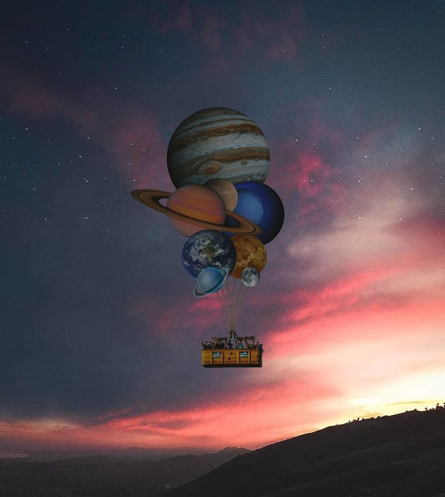 艺术家:用ps创作了,超现实主义作品,创意天马行空令人吃惊!