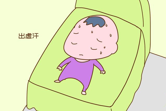 孩子身体虚弱,出虚汗宝宝晚上睡觉总是出太多的汗,除了以上这两种原因