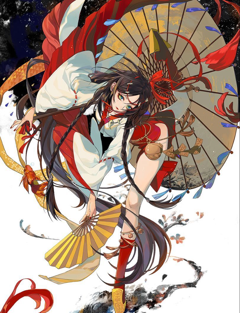 一组画风华丽配色高级的古风动漫插画美到心尖了