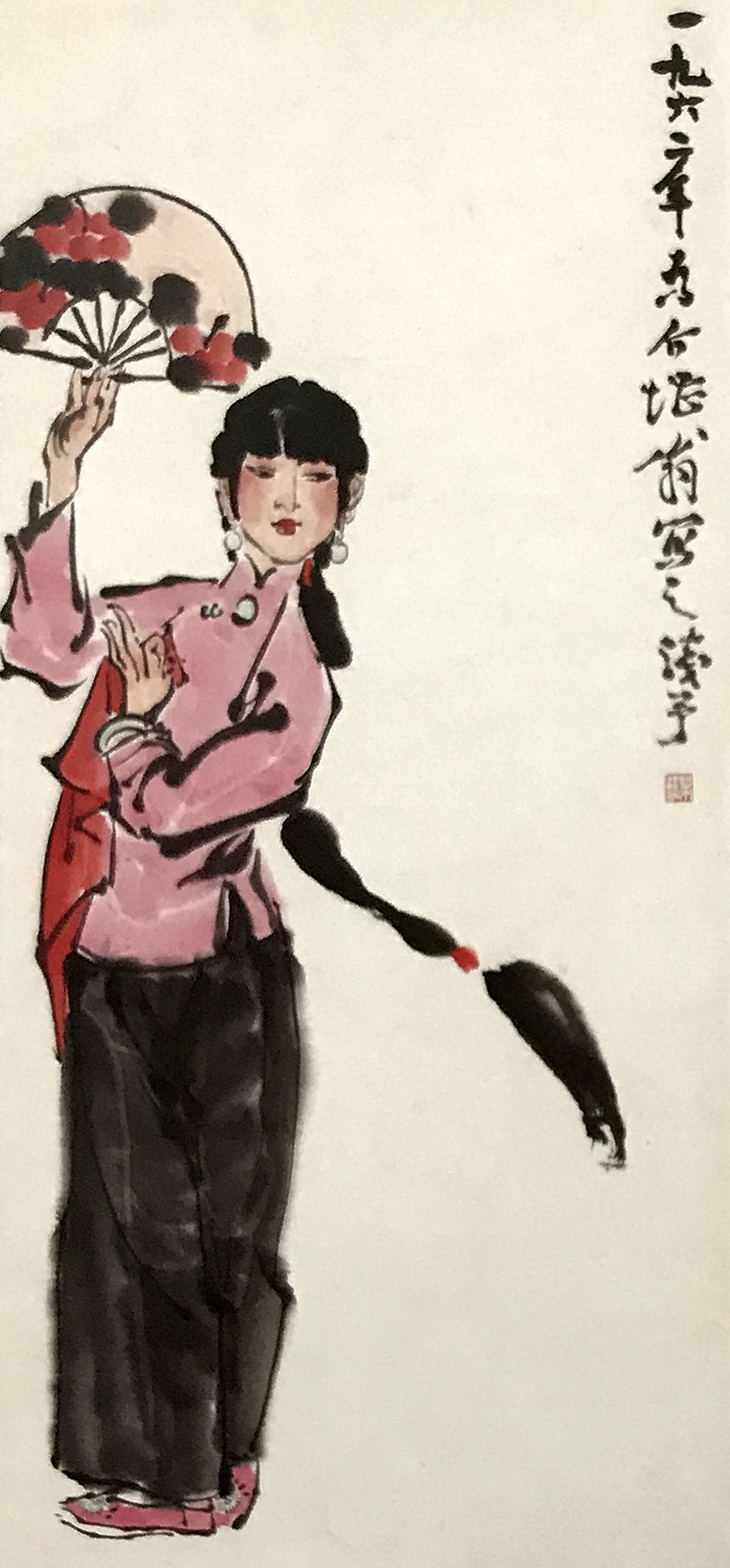 松下士人悟道,清园仕女曼舞——国画人物艺术作品