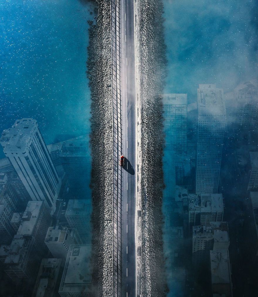 艺术家:用ps创作了,超现实主义作品,创意天马行空令人吃惊!