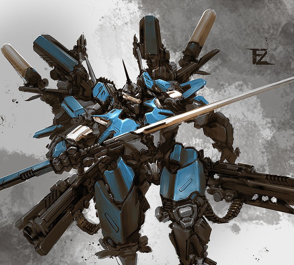 这组非常有科幻感的机械和机甲插画作品是来自于本小编精心整理的国内