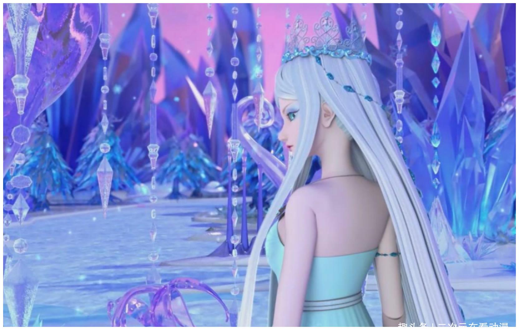 叶罗丽精灵梦:冰公主的宫殿,再看水王子宫殿,也不如她的宫殿