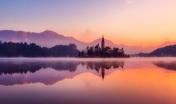 超级漂亮的风景山水中心对称构图摄影,上善若水,水利万物!
