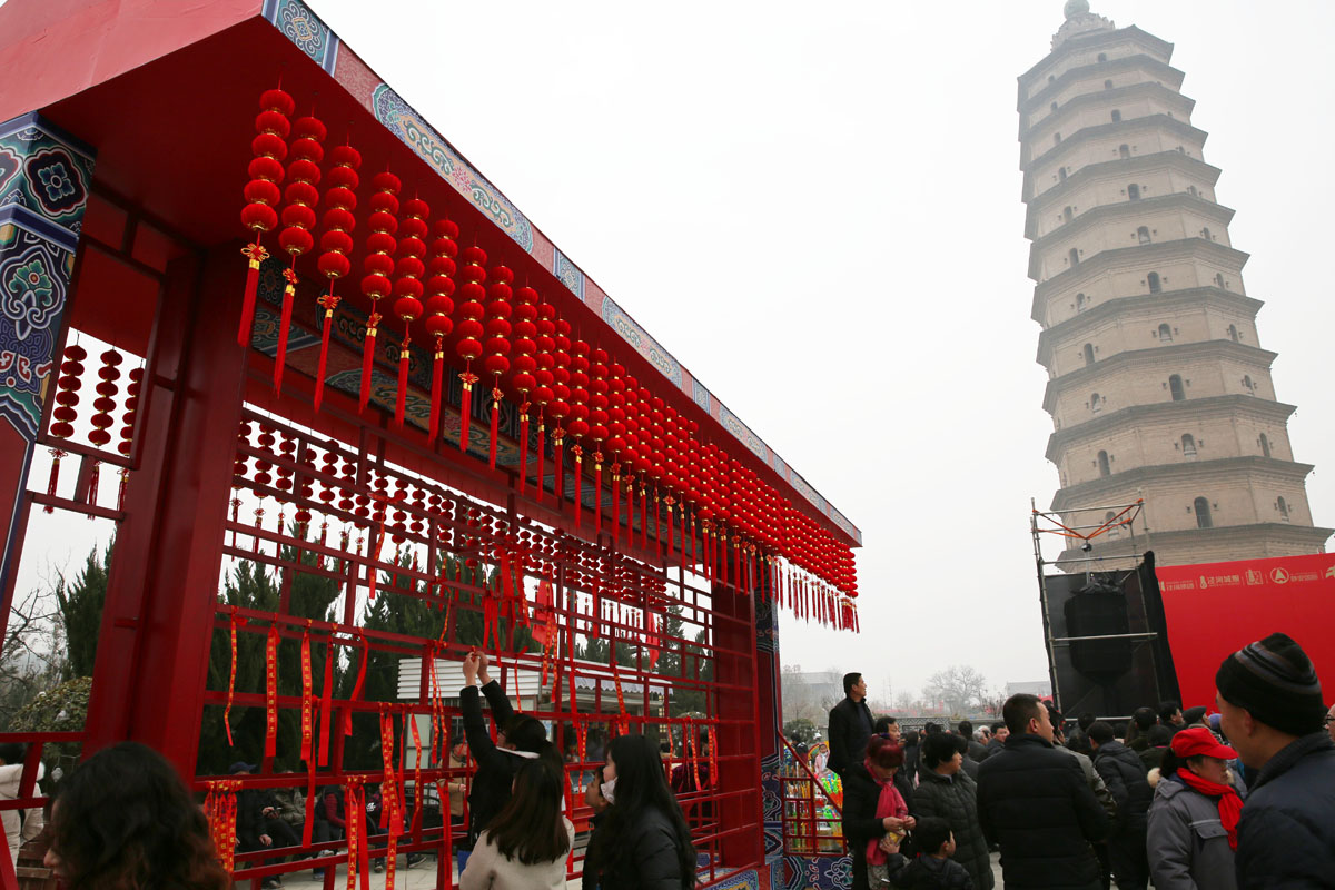 崇文塔古塔会正月十五开始嗨 一直持续到正月二十三