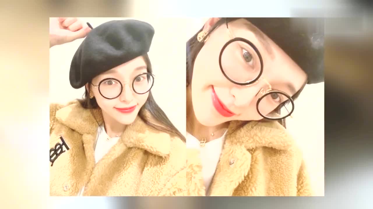 美出新高度 唐嫣单手扶脸低头看地表情酷 长卷发披肩甜美可爱