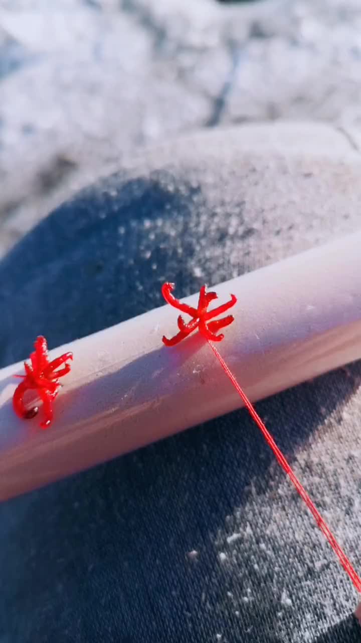 红虫钓鱼开始了这种绑钩方法你试过没有