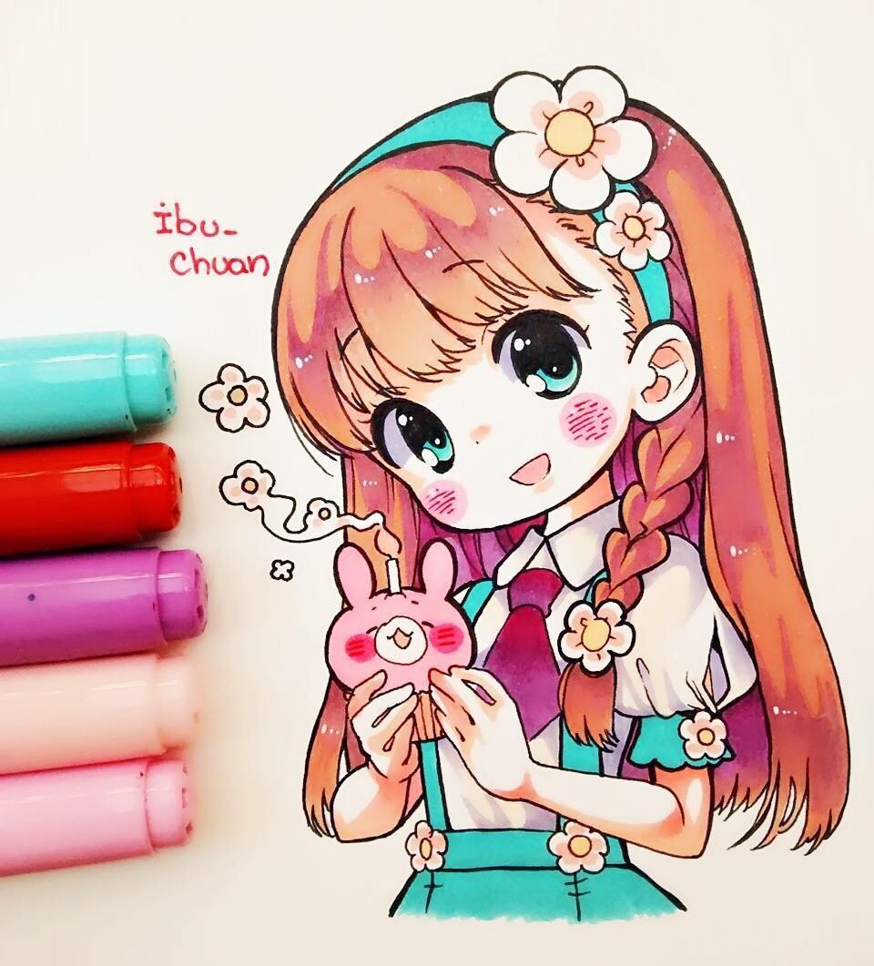 阳光可爱美少女 ibu - ibuchuan绘画萌系 - 实验室设备网