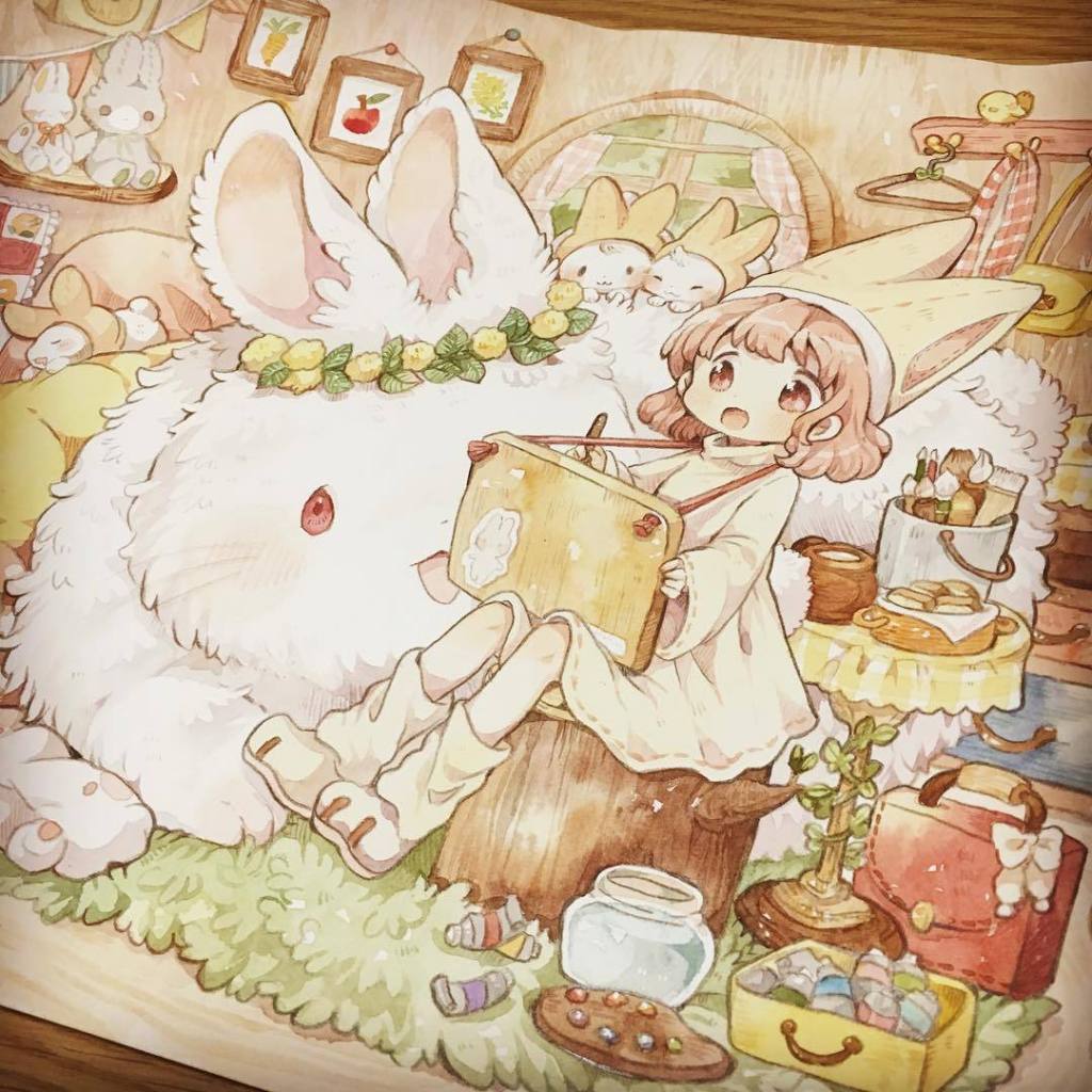mokarooru笔下可爱的卡哇伊作品欣赏
