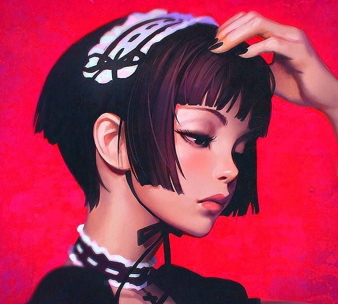 人物头像绘画,超写实的女神头像插画图集