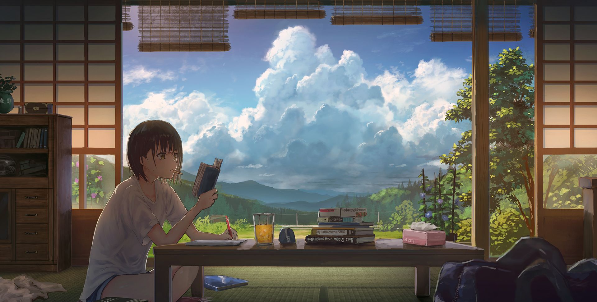 值得收藏的二次元壁纸：欣赏清纯小姐姐愉悦心灵，喜欢抱走吧|二次元|小姐姐|壁纸_新浪新闻