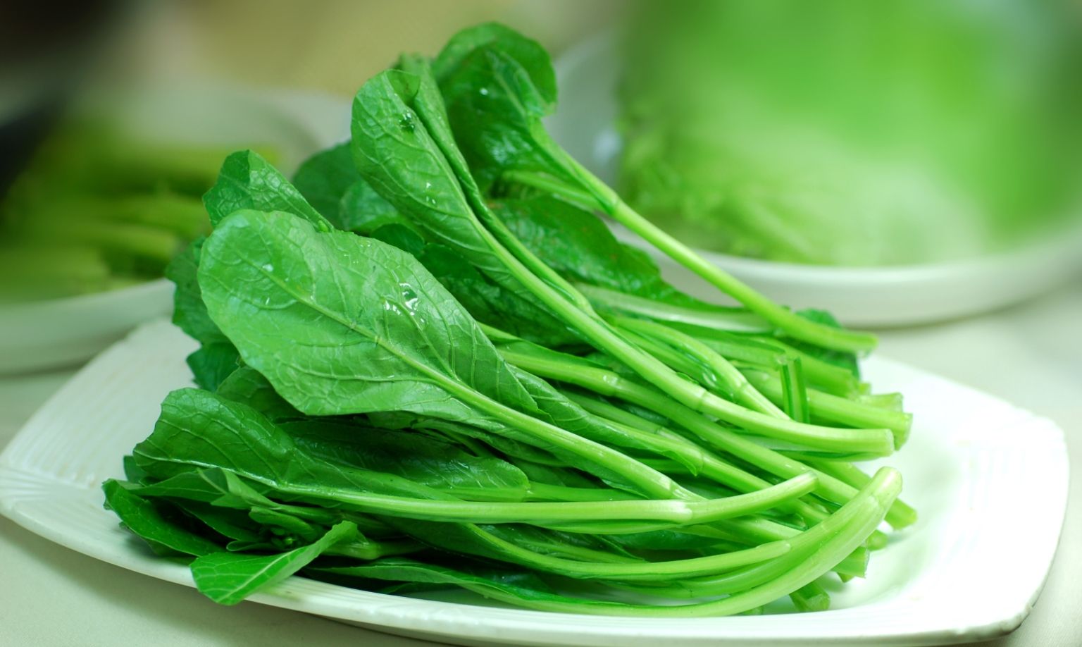 美食图片欣赏——冬至前后,过霜的菜心更加清甜