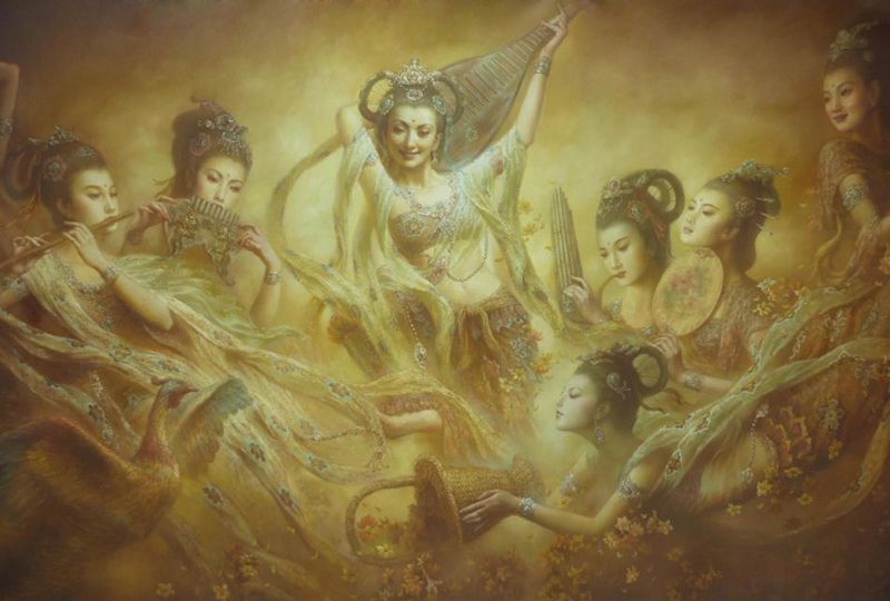 敦煌飞天丨西方古典浪漫主义油画与中华传统文化意境的邂逅