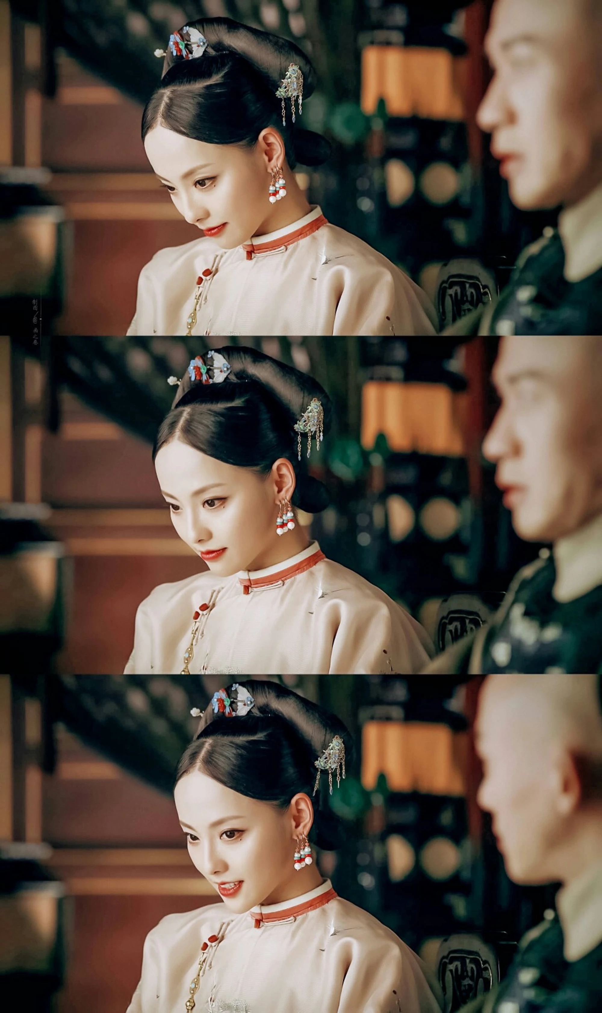 张嘉倪版胡若兰一出场时,如风中的精灵,原野上夺目灿烂的繁星,灵畔的