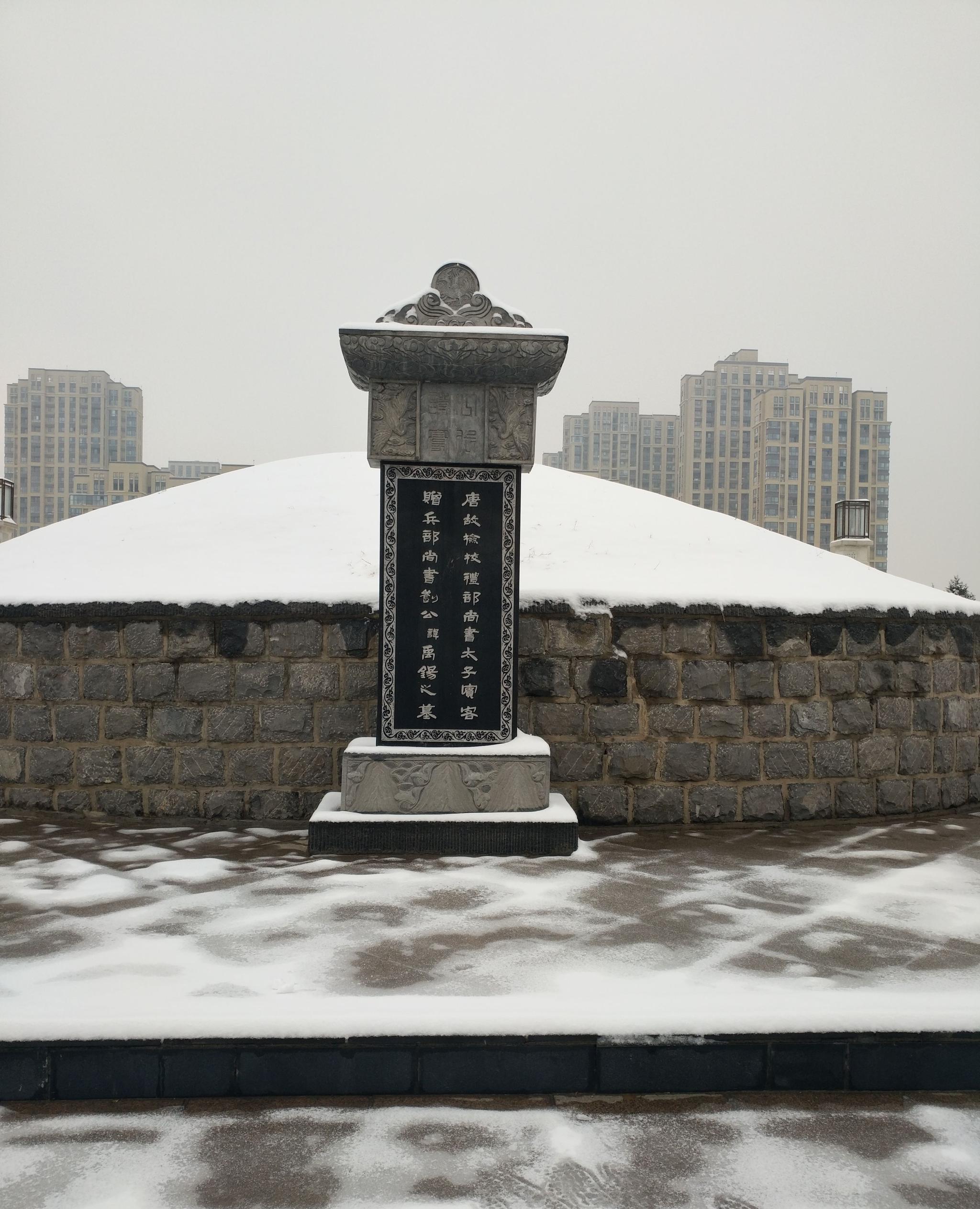 大雪覆盖下的刘禹锡墓_高清图集_新浪网