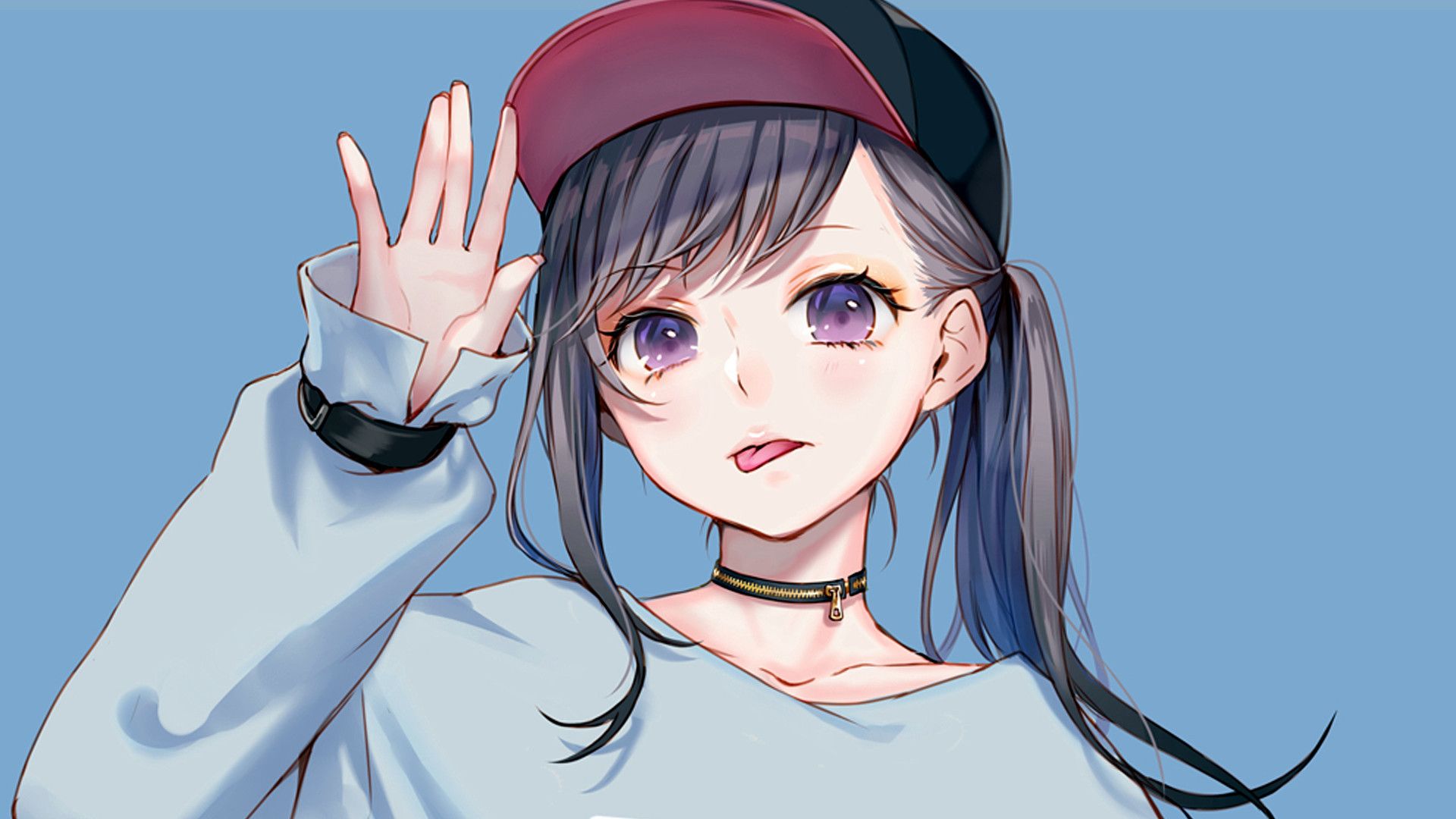 动漫壁纸:二次元手绘风电脑壁纸,甜美可爱的萌妹子你们喜欢吗?