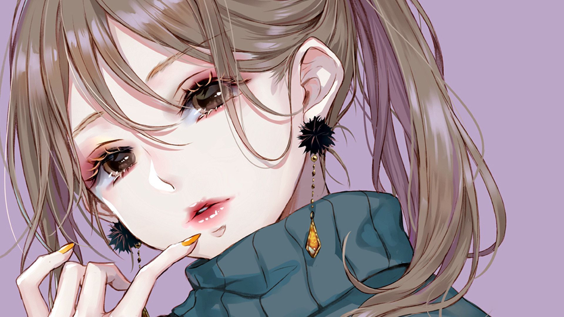 动漫壁纸:二次元手绘风电脑壁纸,甜美可爱的萌妹子你们喜欢吗?