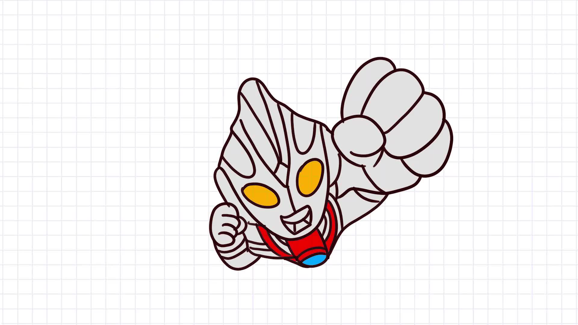 奥特曼之飞行的奥特曼简笔画动漫人物简笔画大全