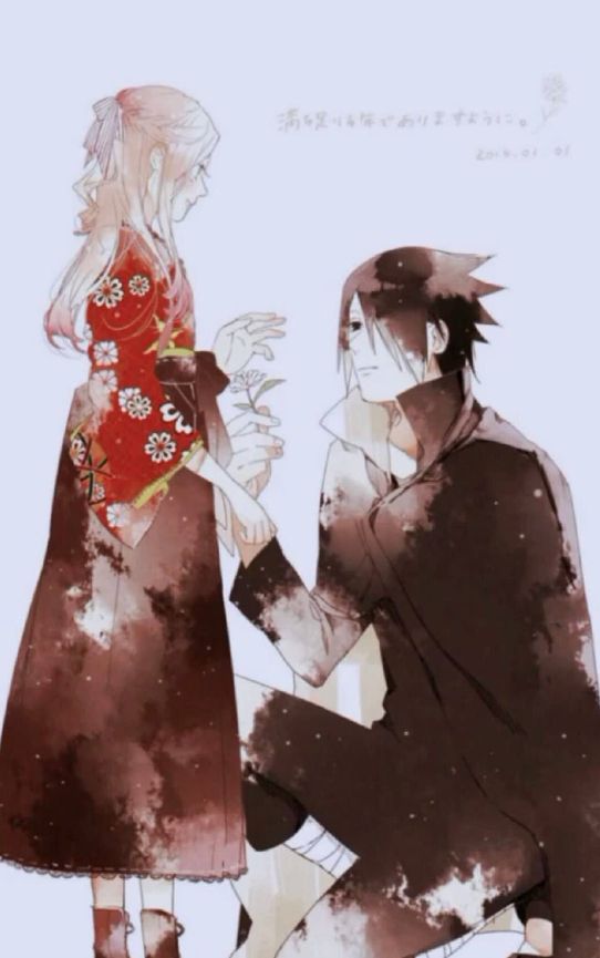 盘点五张《火影忍者》高清壁纸,佐助向小樱求婚的样子太帅了!