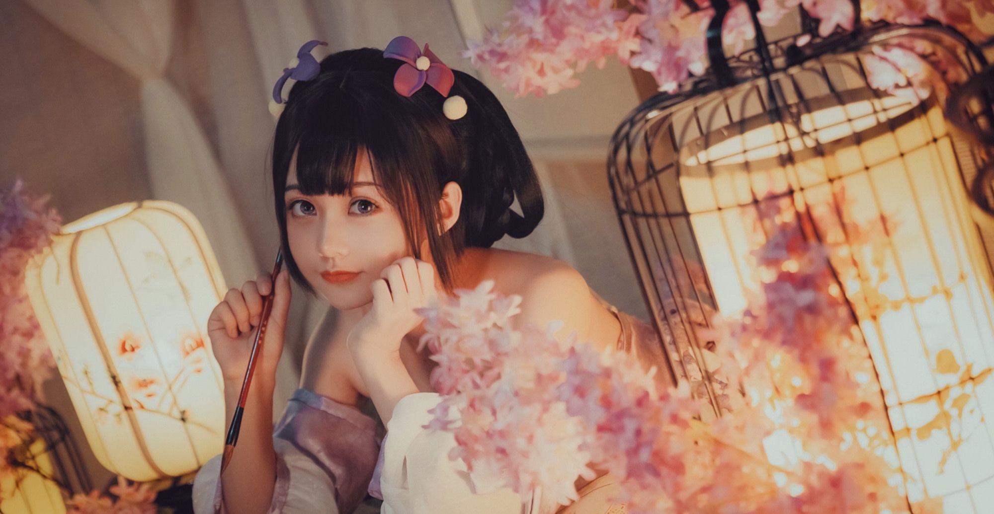 王者荣耀小乔丁香结,这样可爱的小乔,带她上王者吧_高清图集_新浪网