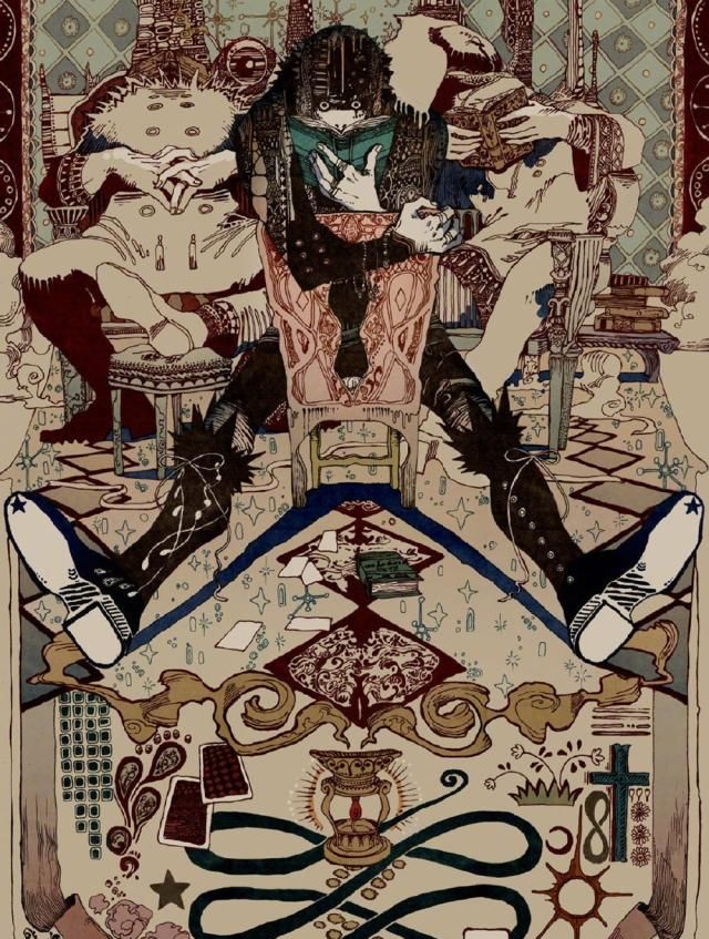 复古衣饰纹样,诡异隐晦的黑暗美学,华丽又颓废的古典浪漫艺术