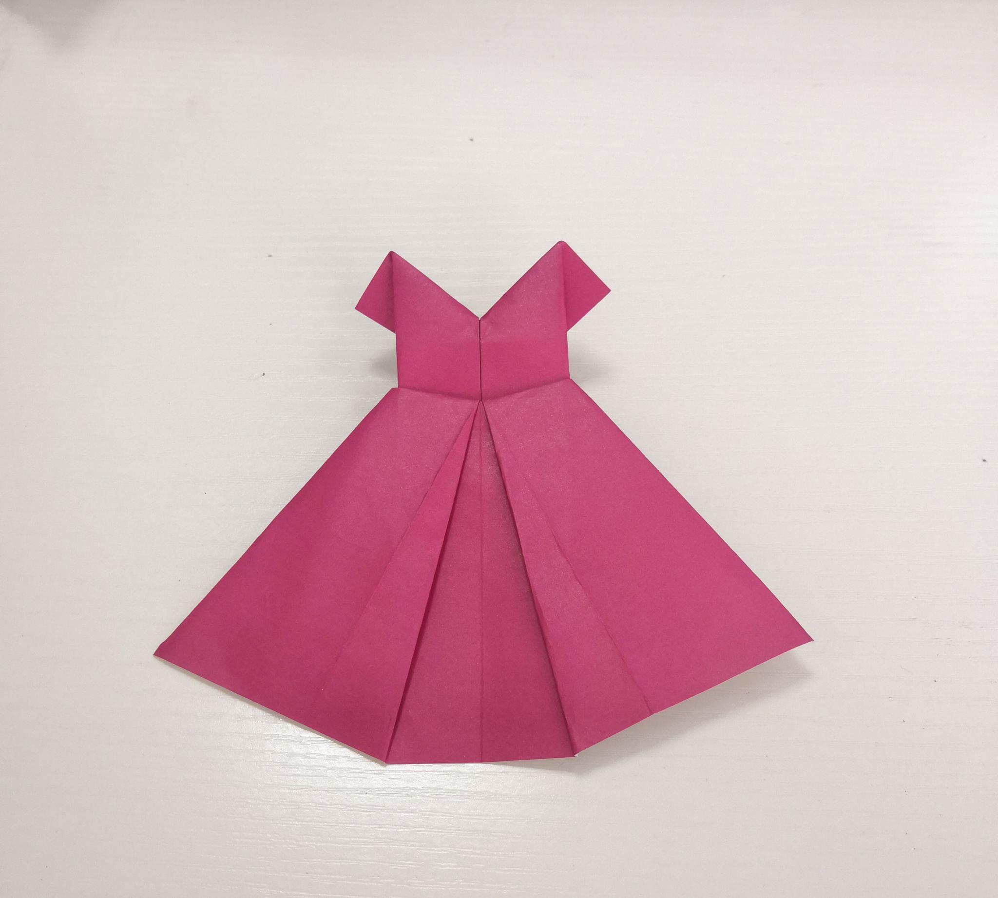 手工diy公主裙折纸简单易学好上手一起来学吧