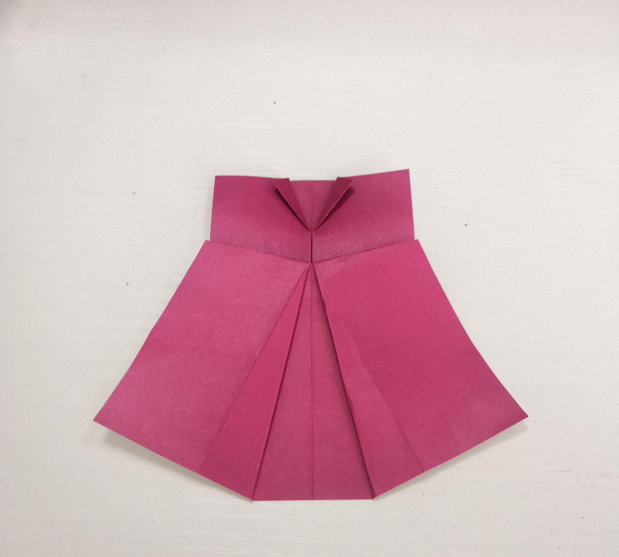 手工diy公主裙折纸简单易学好上手一起来学吧