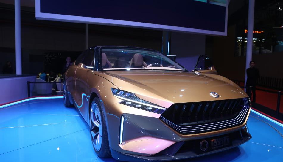 格罗夫汽车-格兰尼granite,氢能高端运动轿跑,车展实拍!