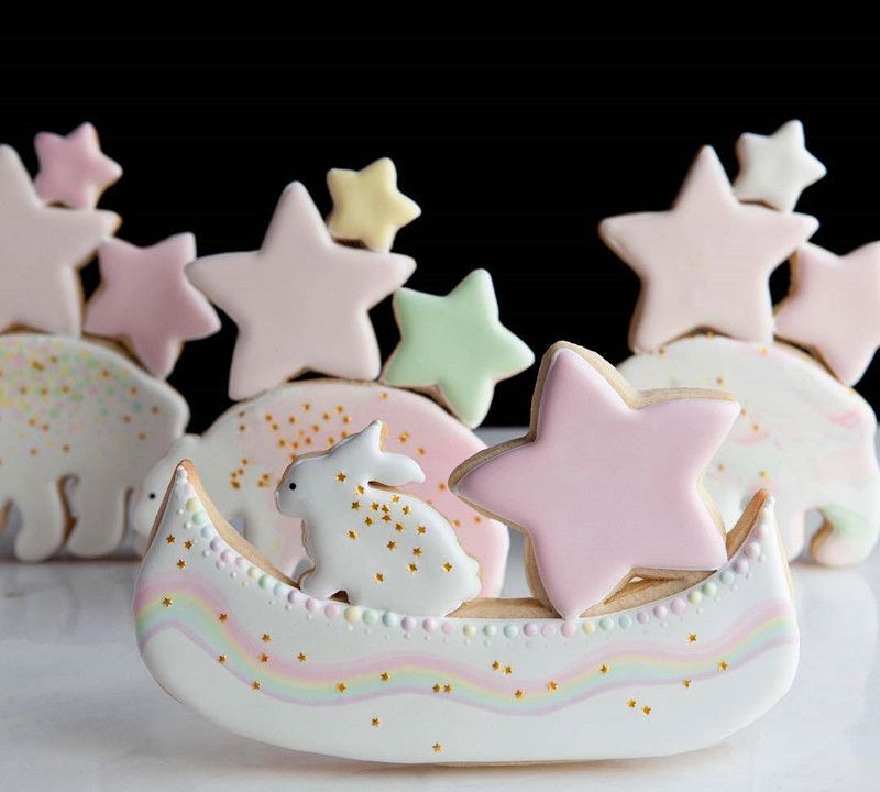 分享一组超可爱的糖霜饼干,造型这么可爱的饼干,真的不舍得吃掉