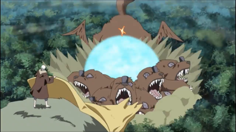 鸣人的嘴巴吐出带着写轮眼的乌鸦,鼬的眼变成万花筒!