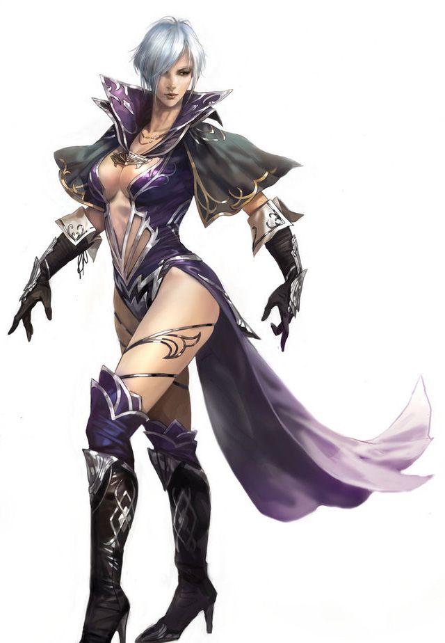 游戏女角色原画设计作品