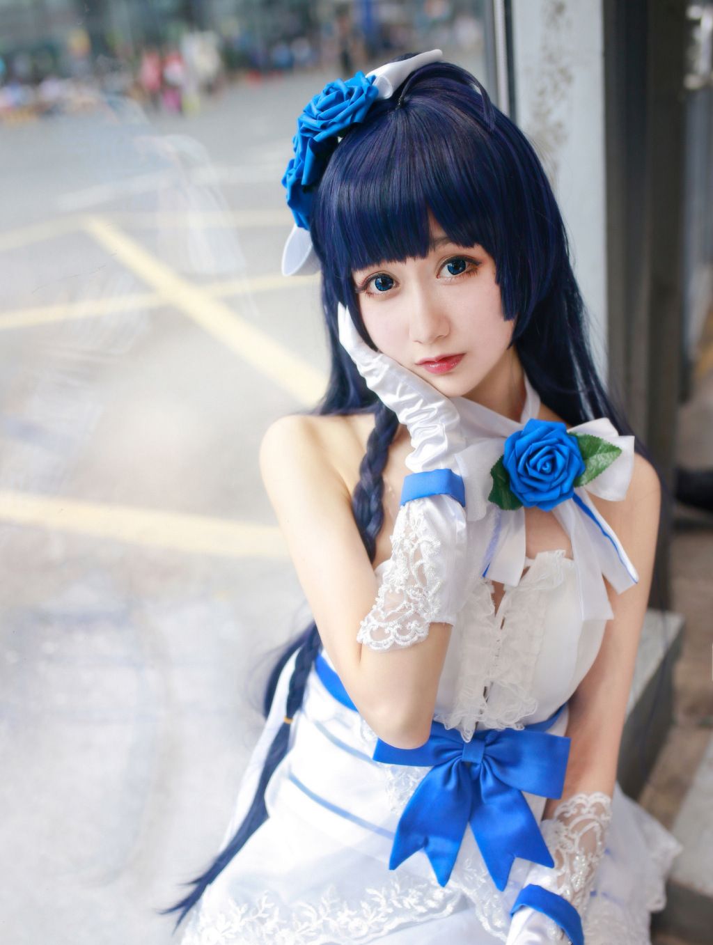 崩坏3雷电芽衣cos舰长真是温柔对芽衣这么在意呢