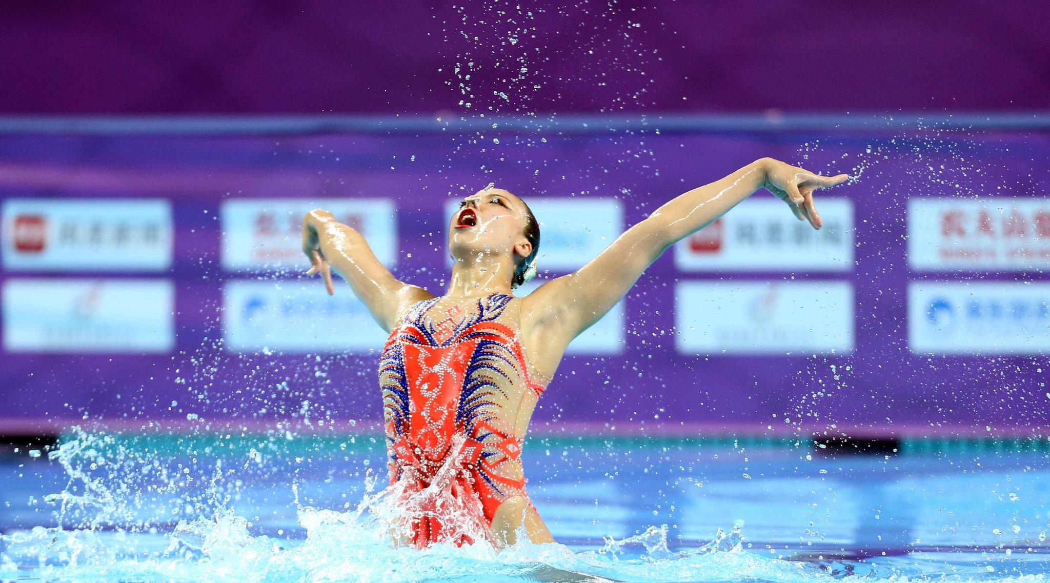 花样游泳全国冠军赛单人技术自选赛况