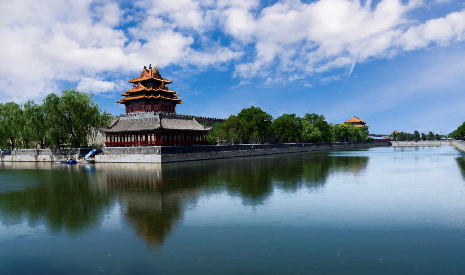 风光摄影:蓝天白云下的故宫角楼_高清图集_新浪网