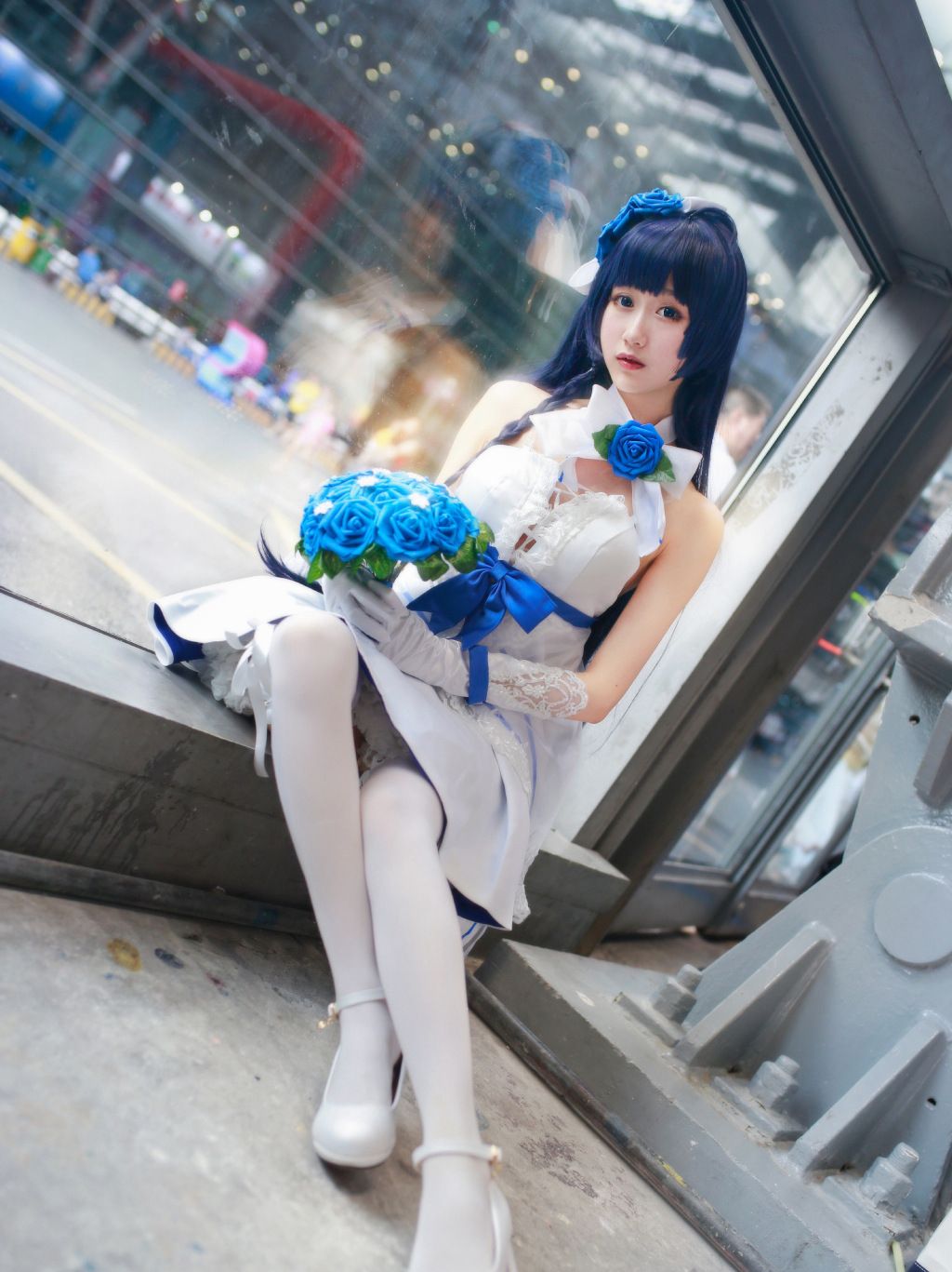 崩坏3雷电芽衣cos舰长真是温柔对芽衣这么在意呢