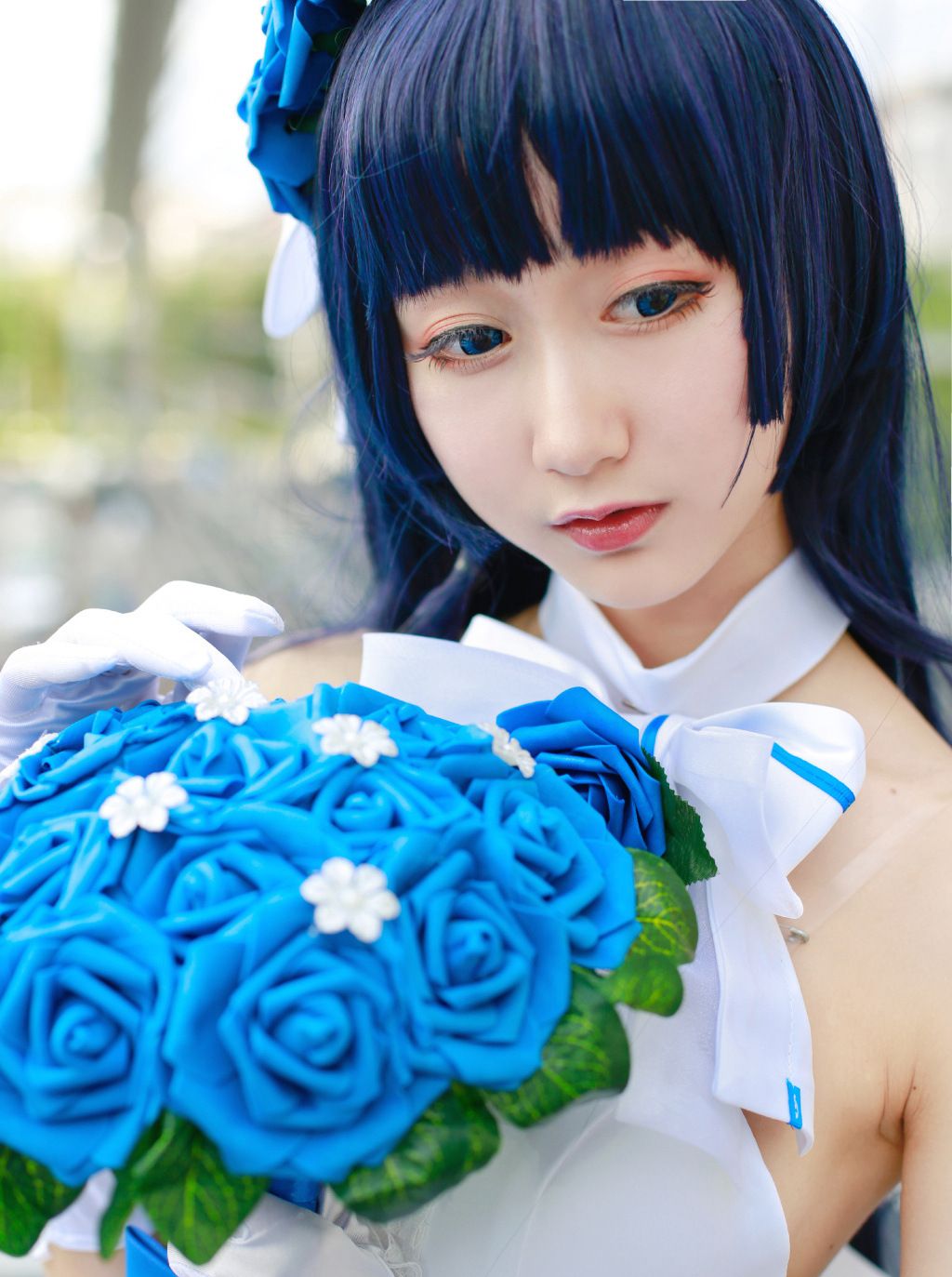 崩坏3雷电芽衣cos舰长真是温柔对芽衣这么在意呢