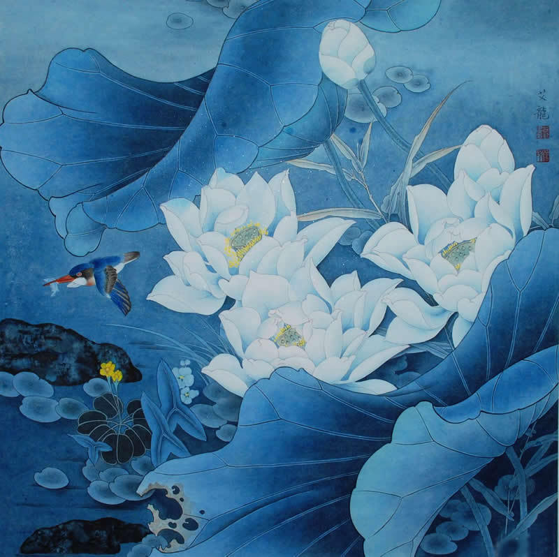 菡萏香销翠叶残,西风愁起绿波间 国画花卉作品欣赏_新浪新闻