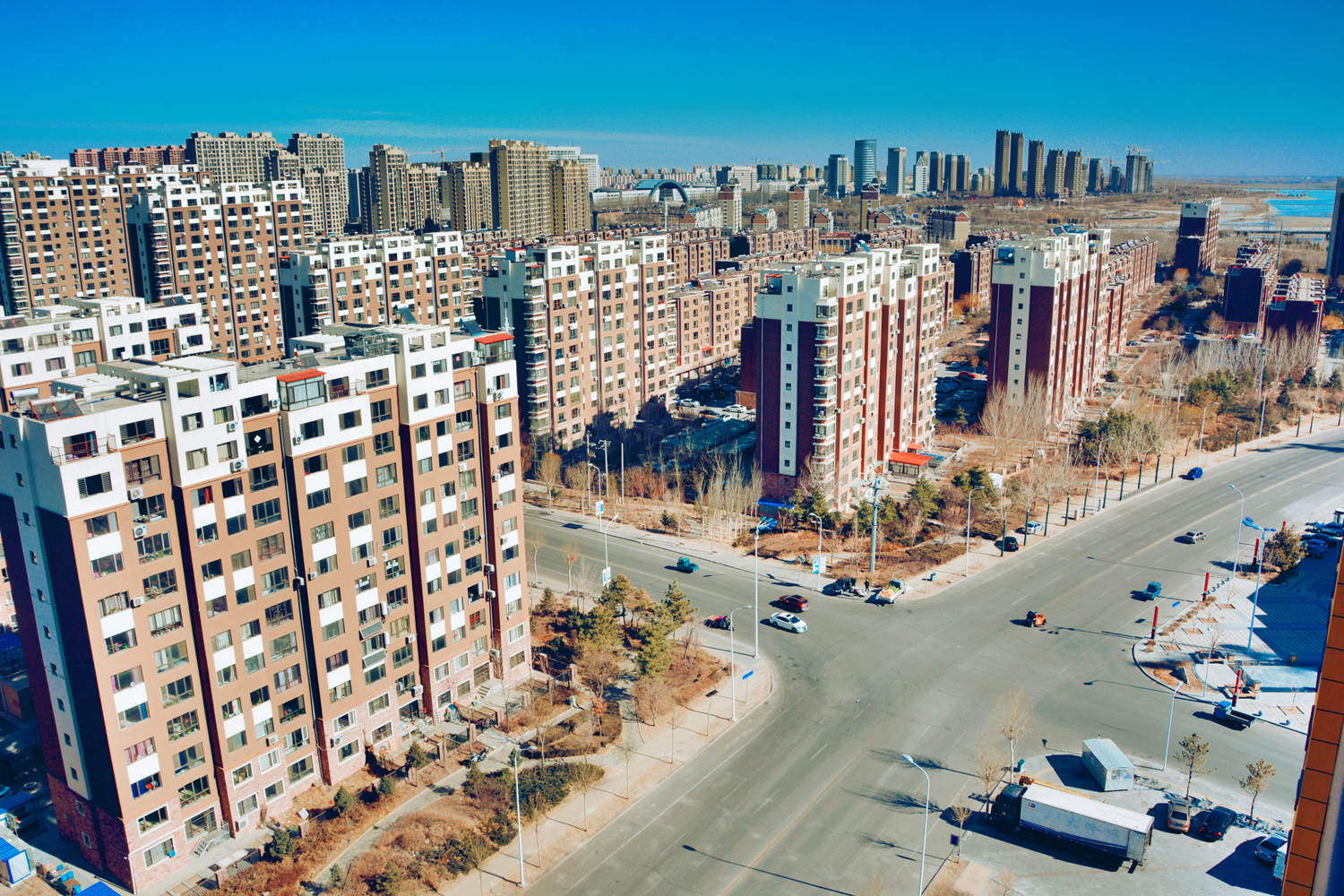 俯瞰通辽市新城区-大美通辽十二,原创摄影
