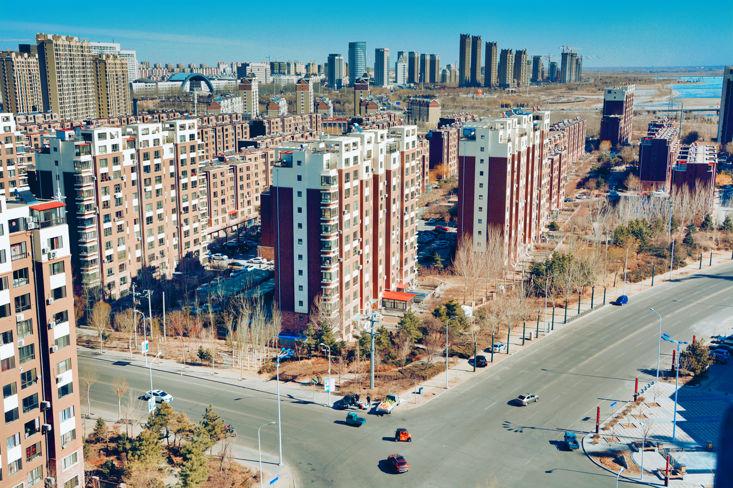 俯瞰通辽市新城区-大美通辽十二,原创摄影