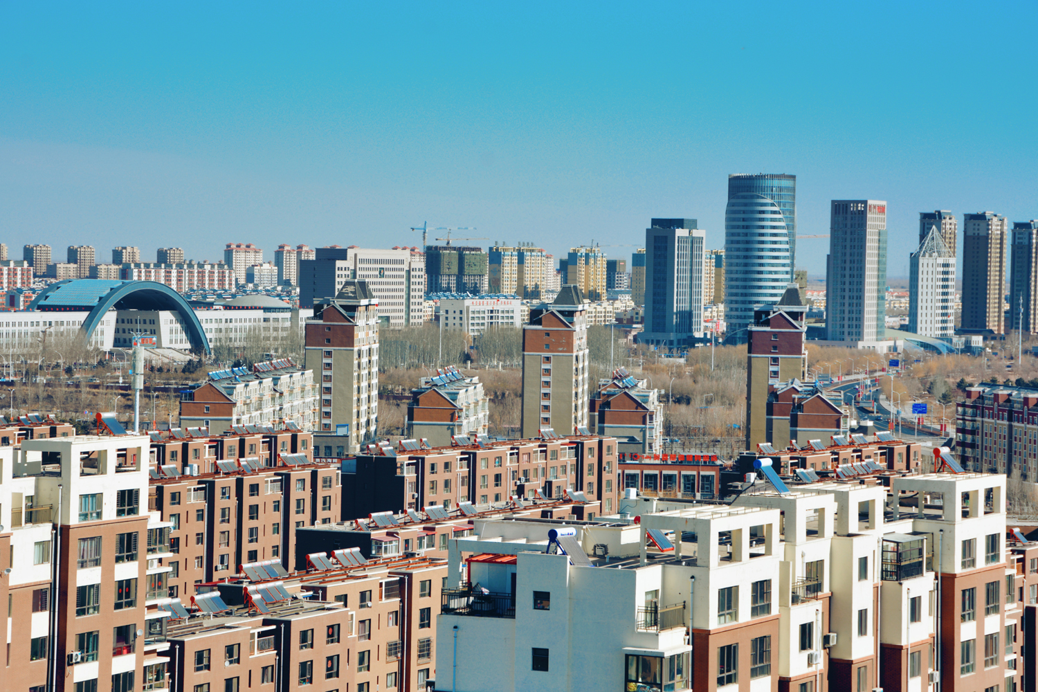 俯瞰通辽市新城区-大美通辽十二,原创摄影